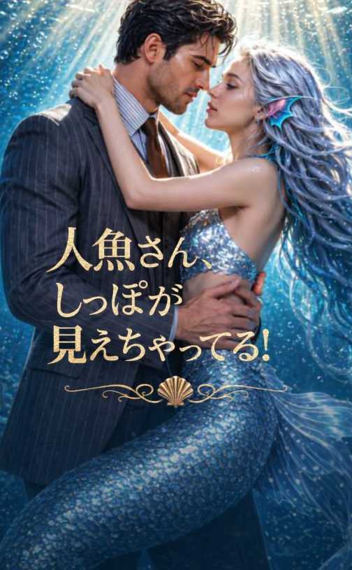 （吹き替え）人魚さん、しっぽが見えちゃってる！